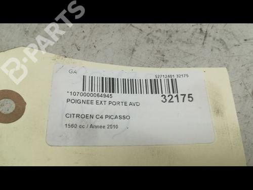 Høyre foran utvendig håndtak CITROËN C4 Picasso I MPV (UD_) 1.6 HDi | BP9595318C129 