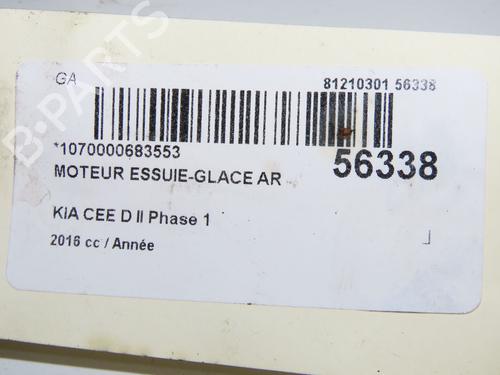 Rear wiper motor KIA CEE'D (JD) 1.0 T-GDI | BP32457577M102 - Image 5