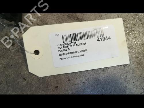 Used Licence plate light OPEL ASTRA H (A04) 1.3 CDTI (L48) (90 hp) 14880555