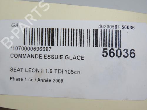 Used Steering column stalk SEAT LEON (1P1) 1.9 TDI (105 hp) 31155109