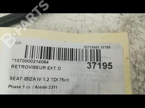 Right mirror SEAT IBIZA IV (6J5, 6P1) 1.2 TDI | BP9605591C27 