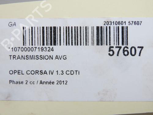 Left front driveshaft OPEL CORSA D (S07) 1.3 CDTI (L08, L68) | BP37432551M38 - Image 5