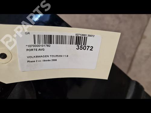 Left front door VW TOURAN (1T1, 1T2) 1.9 TDI | BP9612139C2 