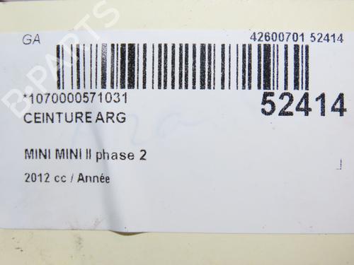 Rear left seatbelt MINI MINI (R56) One | BP28801821I29 - Image 2