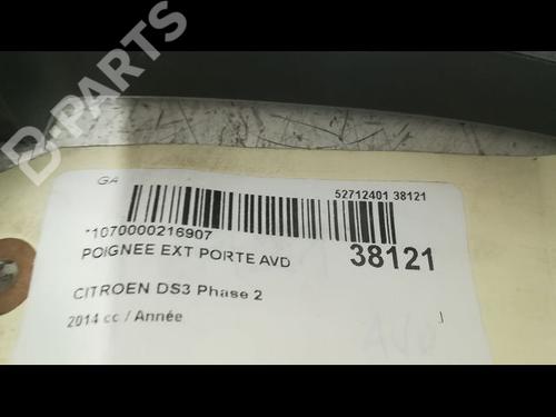 Front right exterior door handle CITROËN DS3 (SA_) 1.2 VTi 82 | BP9606105C129 