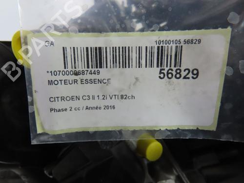 Used Engine Engine CITROËN C3 II (SC_) 1.2 VTi 82 (82 hp) 33744762 33744762