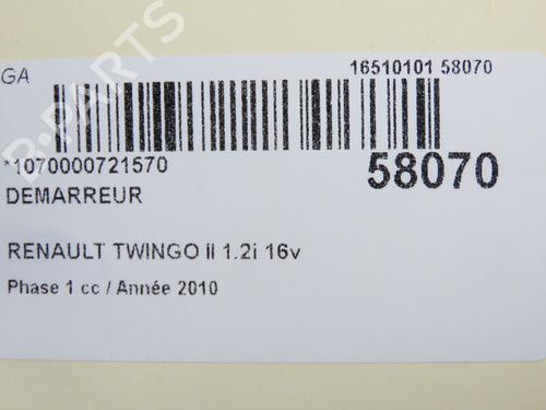 Starter RENAULT TWINGO II (CN0_) 1.2 16V (CN04, CN0B) | BP36395692M8  - Image 7