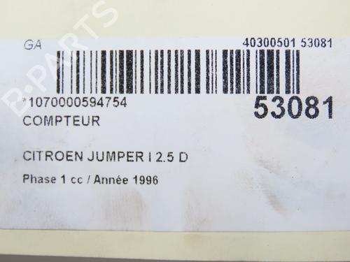 Used Instrument cluster PEUGEOT BOXER Van (230L) 2.5 D (86 hp) 28830495