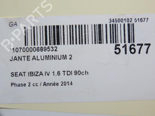 Cerchio SEAT IBIZA IV (6J5, 6P1) 1.6 TDI (90 hp) 30841117