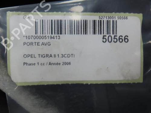 Left front door OPEL TIGRA TwinTop (X04) 1.3 CDTI (R97) | BP23144927C2 