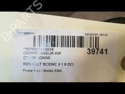 Used AC compressor RENAULT SCÉNIC II (JM0/1_) 1.9 dCi (JM0G, JM12, JM1G, JM2C) (120 hp) 9610778