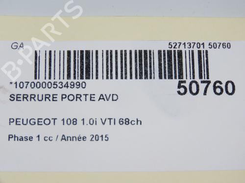 front-right-lock-peugeot-108-2014-33059430 main image