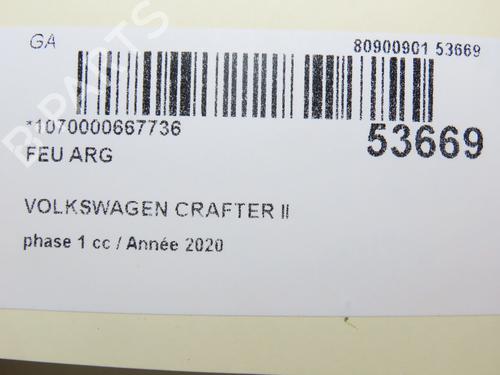 Left taillight VW CRAFTER Van (SY_, SX_) 2.0 TDI FWD (SYB, SYC, SYD) | BP31121241C34 - Image 3