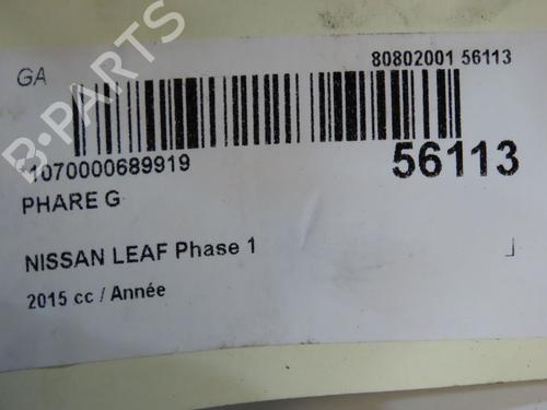 Left headlight NISSAN LEAF (ZE0) Electric | BP36495713C28 - Image 6