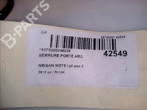 Rear left lock NISSAN NOTE (E11, NE11) 1.6 | BP11103479C100 