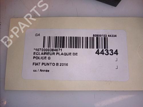 Éclairage de plaque d'immatriculation FIAT PUNTO (199_) 1.3 D Multijet (84 hp) 14880833