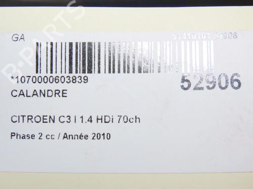 Grille CITROËN C3 I (FC_, FN_) 1.4 HDi | BP28830879C40 