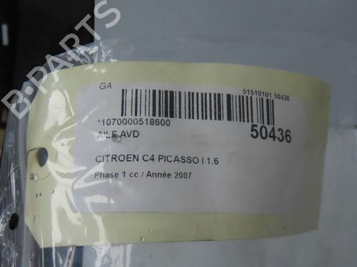 Right front fenders CITROËN C4 Picasso I MPV (UD_) 1.6 HDi | BP22774522C42 