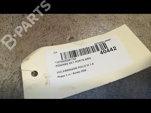 Rear left exterior door handle VW POLO (9N_, 9A_) 1.4 TDI | BP9614198C130 