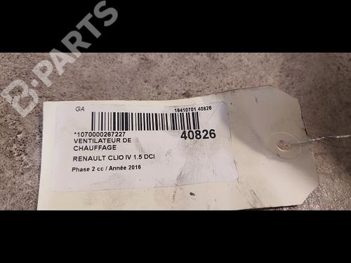 Heater blower motor RENAULT CLIO IV (BH_) 1.5 dCi 90 | BP9614518M62 