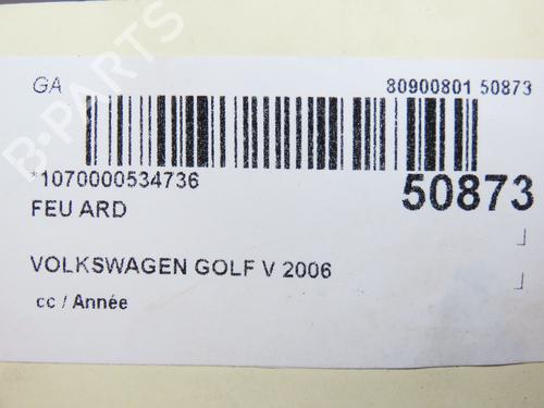 Used Right taillight VW GOLF PLUS V (5M1, 521) 1.6 FSI (115 hp) 28802286