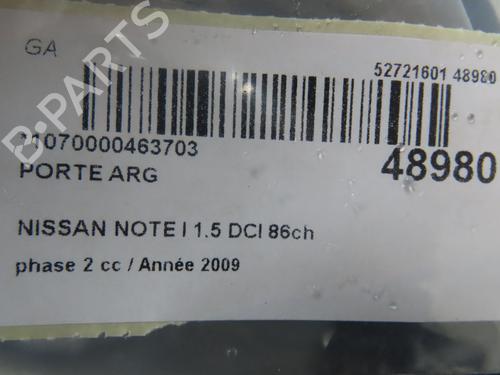 Left rear door NISSAN NOTE (E11, NE11) 1.5 dCi | BP23098759C4