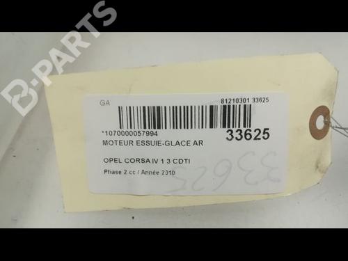 Rear wiper motor OPEL CORSA D (S07) 1.3 CDTI (L08, L68) | BP9596693M102 