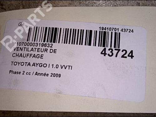 Heater blower motor TOYOTA AYGO (_B1_) 1.0 (KGB10_, KGB10R) | BP9618178M62 
