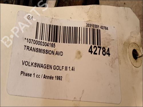 Right front driveshaft VW GOLF III (1H1) 1.4 | BP23172764M39 