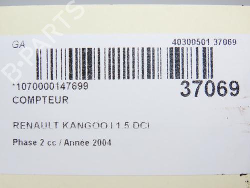 Instrument cluster RENAULT KANGOO Express (FC0/1_) 1.5 dCi (FC07, FC1R) | BP23174776C47 