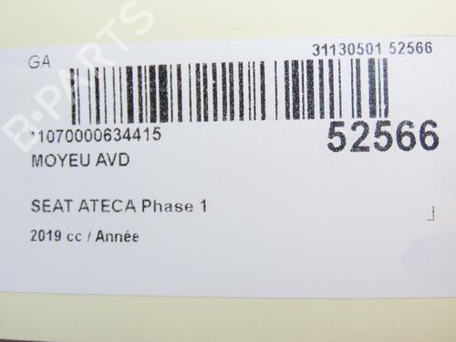 Left front steering knuckle SEAT ATECA (KH7, KHP) 1.6 TDI | BP28829817M25 