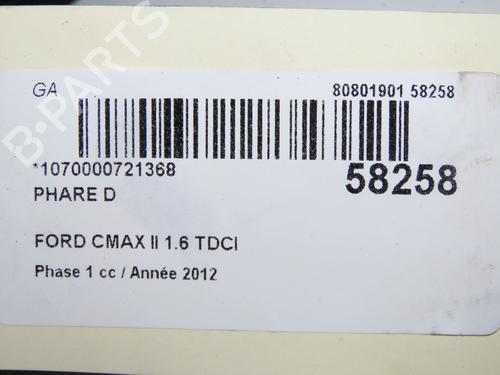 Right headlight FORD C-MAX II (DXA/CB7, DXA/CEU) 1.6 TDCi | BP36246809C29  - Image 6