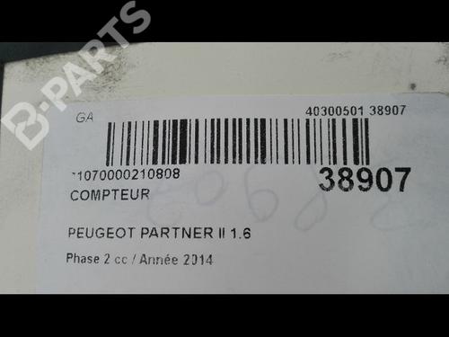 Instrument cluster PEUGEOT PARTNER Box Body/MPV 1.6 HDi | BP9604516C47 