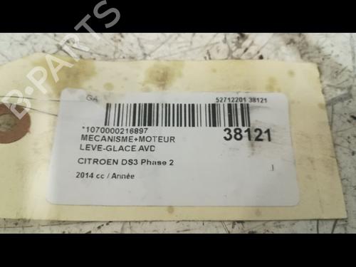 Used Front right window mechanism CITROËN DS3 (SA_) 1.2 VTi 82 (82 hp) 9606098