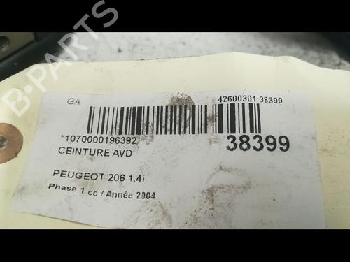Front right belt tensioner PEUGEOT 206 Hatchback (2A/C) 1.4 i | BP23175068C88 