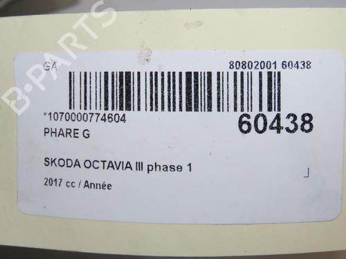 Left headlight SKODA OCTAVIA III Combi (5E5, 5E6) 2.0 TDI / TDI RS 4x4 | BP37163365C28  - Image 8