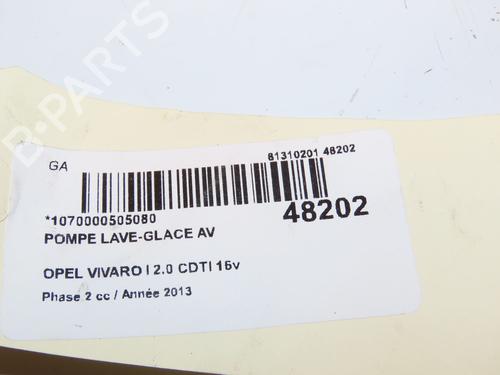 Used Washer pump OPEL VIVARO A Van (X83) 2.0 CDTI (F7) (90 hp) 23178478