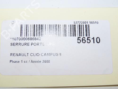 Venstre bagtil lås RENAULT CLIO II (BB_, CB_) 1.5 dCi (B/CB3M) (64 hp) 32100502