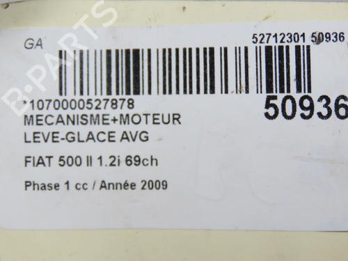 Used Front left window mechanism FIAT 500 (312_) 1.2 (312AXA1A) (69 hp) 30265370
