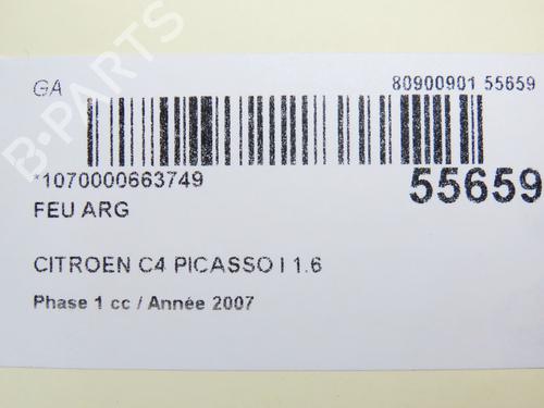 Left taillight CITROËN C4 Picasso I MPV (UD_) 1.6 HDi | BP30404087C34 