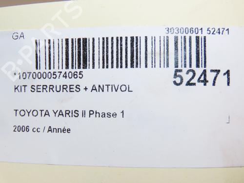 Module électronique TOYOTA YARIS (_P9_) 1.0 VVT-i (KSP90_, KSP90R) (69 hp) 28829684