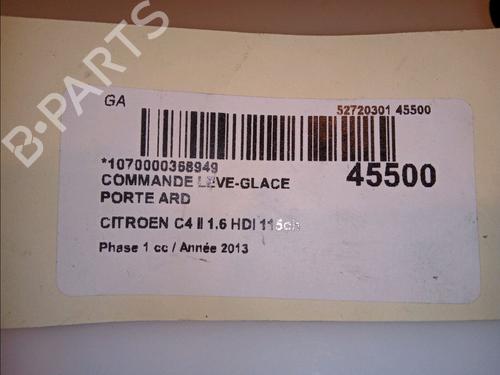 Right rear window switch CITROËN C4 II (NC_) 1.6 HDi 115 | BP11876609I28