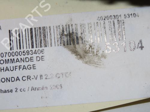 Used Climate control Climate control HONDA CR-V II (RD_) 2.2 CTDi (RD9) (140 hp) 39937982 39937982