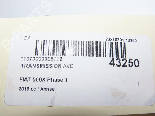Right front driveshaft FIAT 500X (334_) 1.3 (334.AXR11) | BP29441639M39 - Image 6