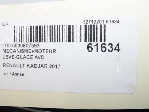 Front right window mechanism RENAULT KADJAR (HA_, HL_) 1.5 dCi 110 (HLA3) | BP39013422C23 - Image 5