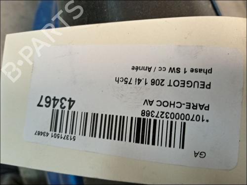 Used Front bumper PEUGEOT 206 SW (2E/K) 1.4 (75 hp) 9821716