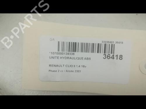 Used ABS pump ABS pump RENAULT CLIO II (BB_, CB_) 1.4 16V (B/CB0P, BB13) (98 hp) 23173590 23173590