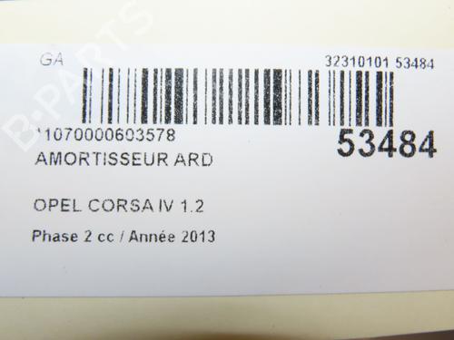 Right rear shock absorber OPEL CORSA D (S07) 1.2 (L08, L68) | BP28829876M19 