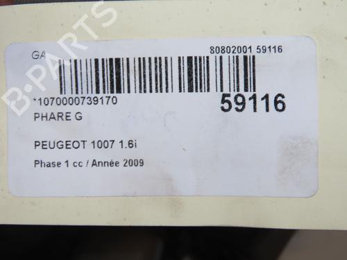 Left headlight PEUGEOT 1007 (KM_) 1.6 16V | BP37705552C28  - Image 5