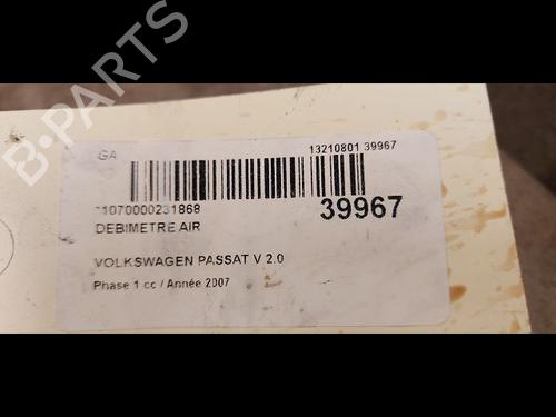 Used Mass air flow sensor VW PASSAT B6 Variant (3C5) 2.0 TDI 16V (140 hp) 9607858